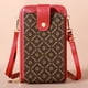 thumbnail image 1 of mfyjkho Bolso bandolera para teléfono con pantalla táctil para mujer, minimonedero de cuero con ranuras para tarjetas de crédito, ventana transparente para facilitar su uso, 1 bolsa, 1 of 5