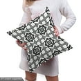 thumbnail image 4 of Ambesonne Black and White Fabric by the Yard Upholstery, Celtic Star, 3 Yards, Black White, 4 of 4