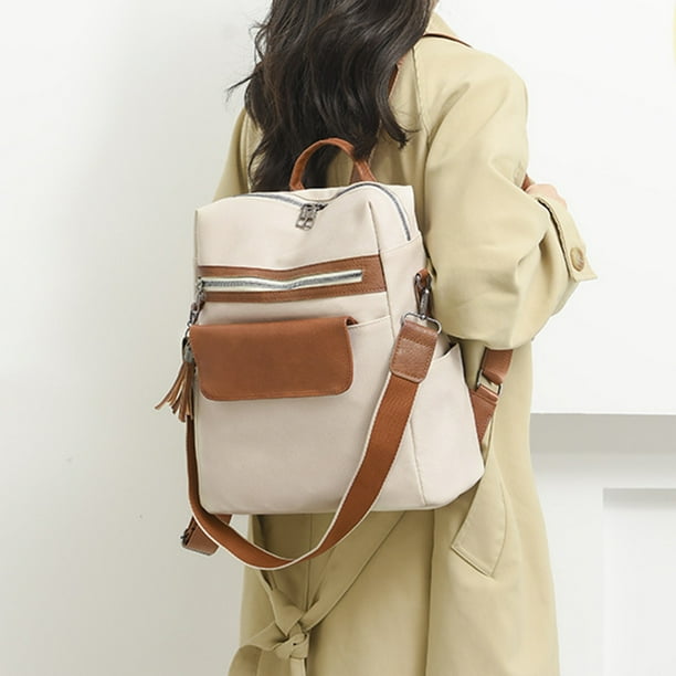 Mochila cruzada para mujer bolso tipo cartera con multiples bolsillos suave para oficina viajes escuela FLhrweasw Nuevo Bodega Aurrera en linea