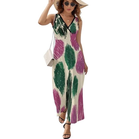 Leopard Print Pattern Pattern Design Sleeveless Dress Summer Clothes for Women Women's Clothing 2025