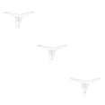 thumbnail image 4 of maskred Sous-vêtements Respirants devant Ouvert Blanc 3Set, 4 of 6