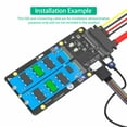 thumbnail image 2 of Sinyiin 2 In 1 M.2 SATA3 B Key to SATA3 and M.2 NVME M Key to SFF-8611 Expansion Card for Computer Enthusiasts, 2 of 8