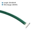 thumbnail image 2 of Uxcell 26AWG Stranded Wire Hookup 30M/100ft Green, Electrical Wire UL1007 Spool, 2 of 6