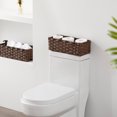 2 Pack Toilet Tank Baskets Bathroom Baskets for Organizing, HBlife