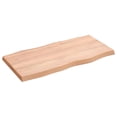 thumbnail image 2 of vidaXL Table Top Light Brown 80x40x(2-4) cm Treated Solid Wood Live Edge, 2 of 5
