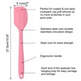 thumbnail image 2 of Unique Bargains Kitchen Cooking Silicone Spatula Heat Resistant Turner Jar Scraper Cooking Baking Utensils Pink, 2 of 7
