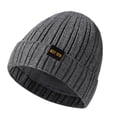thumbnail image 1 of Gorro de invierno con forro de satén para mujer y hombre, gorro holgado con forro de seda para invierno, gorro de punto cálido con puños, 1 of 5