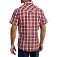 thumbnail image 2 of Wrangler Men's and Big Men's Short Sleeve Plaid Western Shirt, 2 of 3