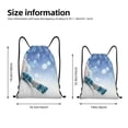 thumbnail image 2 of Sikiie Christmas Snowman In The Snow Drawstring Backpack Drawstring Bags, Draw String Back Bag for Sports, Gym, Travel, Swimming, Beach-Small, 2 of 6