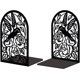 thumbnail image 1 of Sujetalibros de metal para estanterías, resistentes, de estudio, hermosos y altos, con forma de colibrí, para escritorios, estantes, estilo granja., 1 of 9