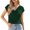 Green, variant on BESEW7 Women's Summer Tops Casual Short Sleeve Blouses Solid Crew Neck Relaxed Fit Knit Tee for Business Work Holiday Everyday Wear Sky Blue 4XL