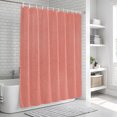 thumbnail image 6 of Coral Pink Bathroom Shower Curtains with 12 Hooks Polyester Waterproof Shower Curtain for Stalls and Bathtubs Solid Color Modern Minimalist Art Decorative Bathroom Privacy Curtain 66x72 Inches, 6 of 9