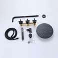 thumbnail image 4 of Three Cross Handles Shower Kit, Complete Shower System with Rough-in Valve, 4 of 5