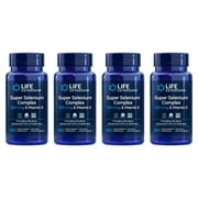 Life Extension Super Selenium Complex 200 mcg, Supports Body Against Oxidative Damage - 100 Count (4 Pack)