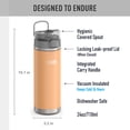 thumbnail image 5 of Thermos ICON Series Stainless Steel Vacuum Insulated Water Bottle w/ Spout, Melon, 24oz, 5 of 9