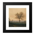 thumbnail image 2 of Léon Bonvin 15x16 Black Modern Framed Museum Art Print Titled - Landscape with a Bare Tree and a Plowman (1864), 2 of 5
