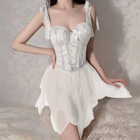 Women Lingerie Nightgown Babydoll Dress White Dresses For Women Sexy Lace Lingerie Womens Sexy Lingerie