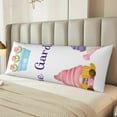 thumbnail image 2 of Honeii Watercolor Gnome Garden Print Long Body Pillowcase 20x54 in,Body Pillow Cover with Zipper,Large Body Pillowcase,Soft Bed Decorative, 2 of 7