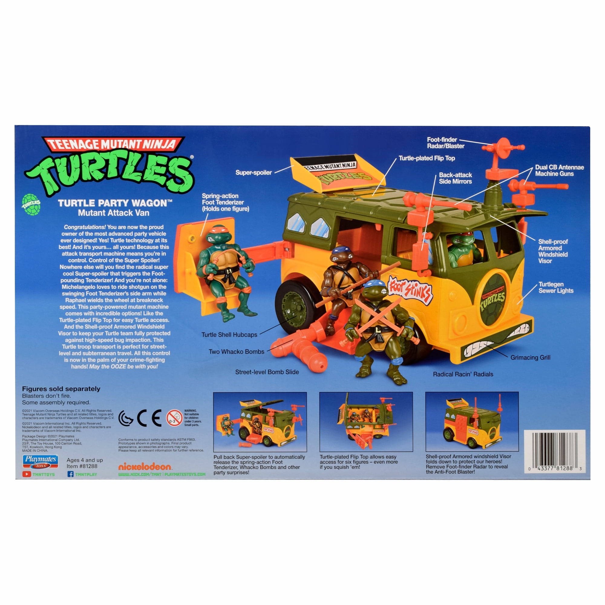 Playmates - TMNT Original Party Wagon, Playmates, Gifts Playmates - TMNT Original Party Wagon, Playmates, Gifts