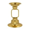 thumbnail image 2 of Mini Portavelas de Aleación de Hierro Soporte de Mesa | Candelabro de metal calado para decoración del hogar, eventos, bodas, mesa de comedor | Base Robusta Elegante | 9,3X6,6 cm | 1 paquete, 2 of 8