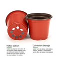 thumbnail image 2 of 100pcs Plastic Plant Nursery Pots Seedling Flower Plant Container And Seed Starting Pots Reusable,4 Inch, 2 of 5