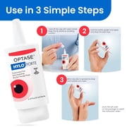 OPTASE HYLO FORTE Dry Eye Drops, Preservative-Free 300 Drops – Extra Moisture – Active Glycerin & Hyaluronic Acid – Contact Lens Compatible – 0.33 fl oz