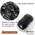 thumbnail image 2 of Allgala 2-Pack 29x108 Inch Metallic Foil Fringe Tinsel Table Skirts for Party Event Decoraton-Black-BD52802, 2 of 2
