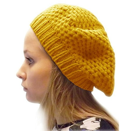 - Peach Couture New Womens Stylish & Warm Slouchy Fall/Winter Beret / Hat / Cap