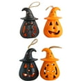 thumbnail image 3 of 6PCS Halloween Lantern Hanging LED Pumpkin Light Pumpkin Lamp for Bar Pub Home, 3 of 10