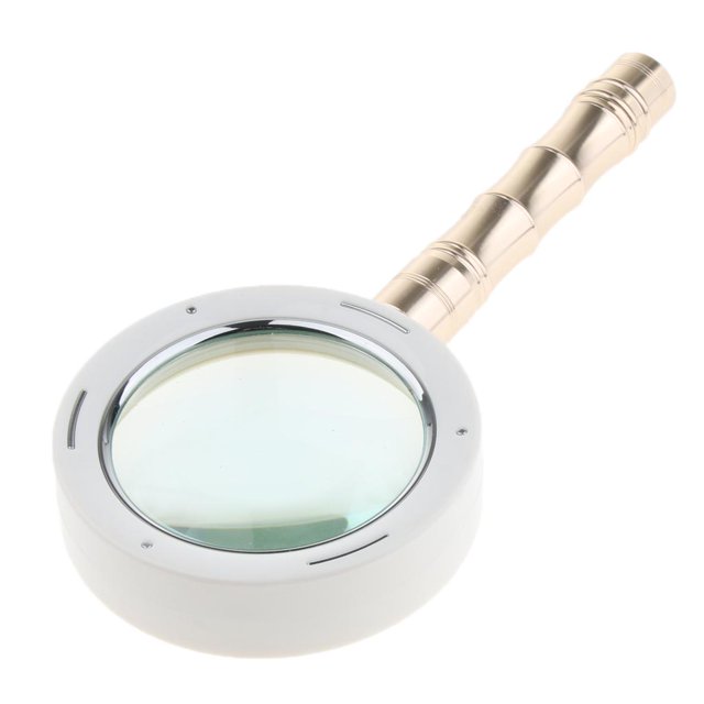 Lupa Lupa 10X 75 Mm Microscopio Para Joyería Reloj De Reparación Colección De Sellos Observación Diseño Portátil Baoblaze Lupa con luz LED