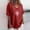 Red, variant on ALLLIST Crew Neck Women's Tops Black Cotton Linen T-Shirts Short Sleeve Floral Casual Shirts Women's Clothing
