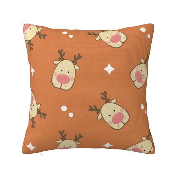 ZICANCN Decorative Throw Pillow Covers , Bed Elk Couch Sofa Decorative Knit Pillow Covers for Living Room Farmhouse 12"x12"