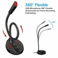thumbnail image 2 of USB Computer Microphone  Plug &Play Desktop Omnidirectional Condenser PC Laptop Mic Compatible with Windows/Mac  Ideal for YouTube  Skype  Recording  Games, 2 of 8
