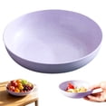thumbnail image 2 of Deep Dinner Plates, 5.9"×1.4" Lightweight Dinner Dish, Round Serving Plates, Shallow Dinner Bowls, Plastic Plates Microwave and Dishwasher Safe, Multipurpose Plates for Daily Use, Purple, 2 of 7