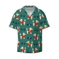 thumbnail image 3 of Goofa Cartoon Poodle Dog Printed Men's Casual Short-sleeved Shirt,Lightweight Breathable Button-down,Summer Casual men's top,Versatile Fashion shirt-XX-Large, 3 of 7