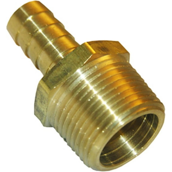 LASCO 17-7767 3/4-Inch Male Pipe Thread by 5/8-Inch Hose Barb Brass Adapter