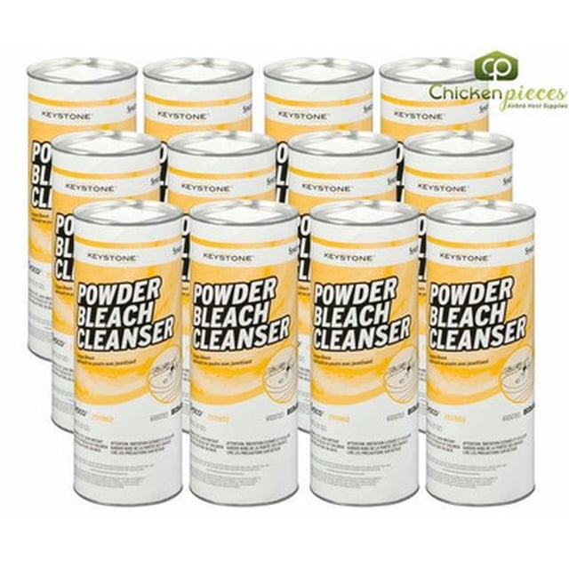 Keystone Cleanser Powder Oxy Bleach Ready To Use 21 OZ/1.3 LBS (12/Case)