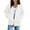 White -GI09, variant on Lumtrix Zip Up Hoodie Women Y2k Oversized Sweatshirt Casual Long Sleeve Jackets Light Weight Fall Winter Fashion Hoodies with Pockets Beige 2XL