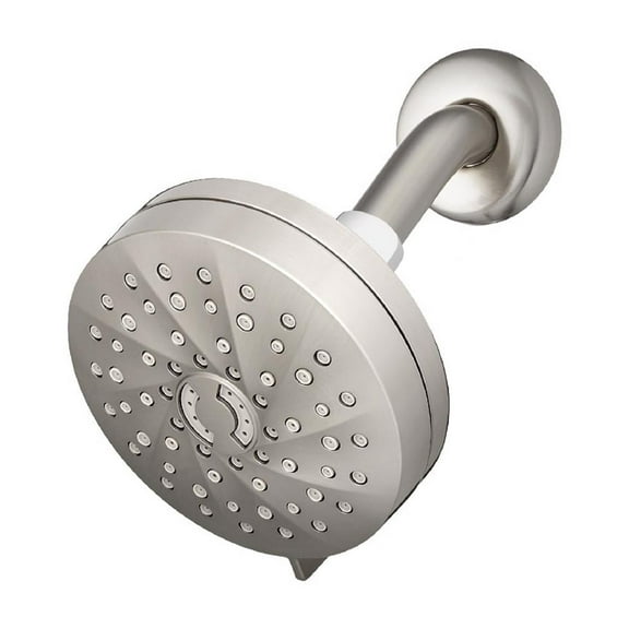 Waterpik Revive Brushed Nickel 7 settings Wallmount Showerhead 1.8 gpm