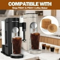 thumbnail image 5 of Duslogis 100 Pcs Brown Coffee Filters for Ninja Coffee Maker, Disposable Thicken Unbleached Paper Coffee Filters Basket, Compatible with Ninja Pod and Grounds for Commercial Home Smoother Taste, 5 of 7