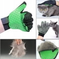 thumbnail image 3 of Guantes de aseo para mascotas - Guantes suaves para cepillo para polvo - Guantes eficaces para eliminar el pelo de mascotas - Diseño mejorado de cinco dedos - Perfectamente combinado con gatos y perros de pelo largo y corto - 1 par - Verde Sailing Electrónica, 3 of 5