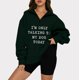 thumbnail image 2 of Tops Para Mujer Blusas de Manga Larga Moda Casual Impreso Cuello Vuelto Camiseta Suelta Otoño Jersey Odeerbi  ODB185264, 2 of 6