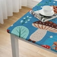 thumbnail image 5 of Acheng Mushroom Leaves Forest Square Tablecloth 100% Polyester Fiber 46*46, 5 of 8