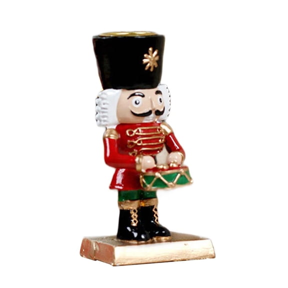 SDFGTstore Christmas Nutcrackers Figures Candlestick,Table Centerpieces Christmas Decors