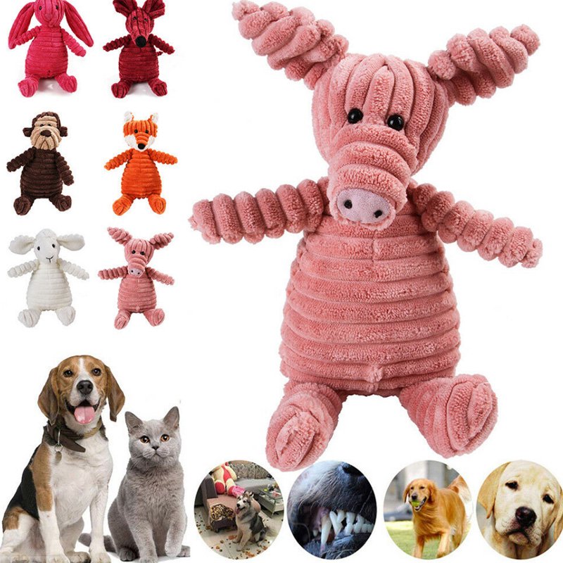 Dog Squeaky Toys for Small Dogs, Stuffed Squeaky Plush Dog Toys Tough
