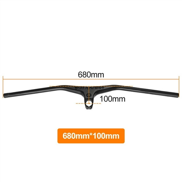 Poignée Intégrée en Carbone pour Guidon de VTT 28.6mm 17 Degrés Pièces de Vélo, Longue Durée
