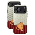 thumbnail image 5 of Funny Orange Tabby Cat Butt Case iPhone 17 16 15 14 13 12 11 Pro Plus Mini, Floral Pattern & Red Stripes Cute Hiding Kitten Cover, 5 of 6