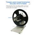 thumbnail image 4 of Label Rewinder Automatic Label Rewinding Machine, 95mm Tag Rewinder For Barcode Printer Barcode Label Two-way Rewinder ,Yarn Tabletop Clamp, 4 of 7