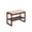 Walnut, variant on Hassch Solid Wood Shoe Bench with Beige Cushion, Entryway Bench with Storage Shelf, Shoe Rack Organizer, 23.62"L x 11.82"W x 16.54"H (Walnut)
