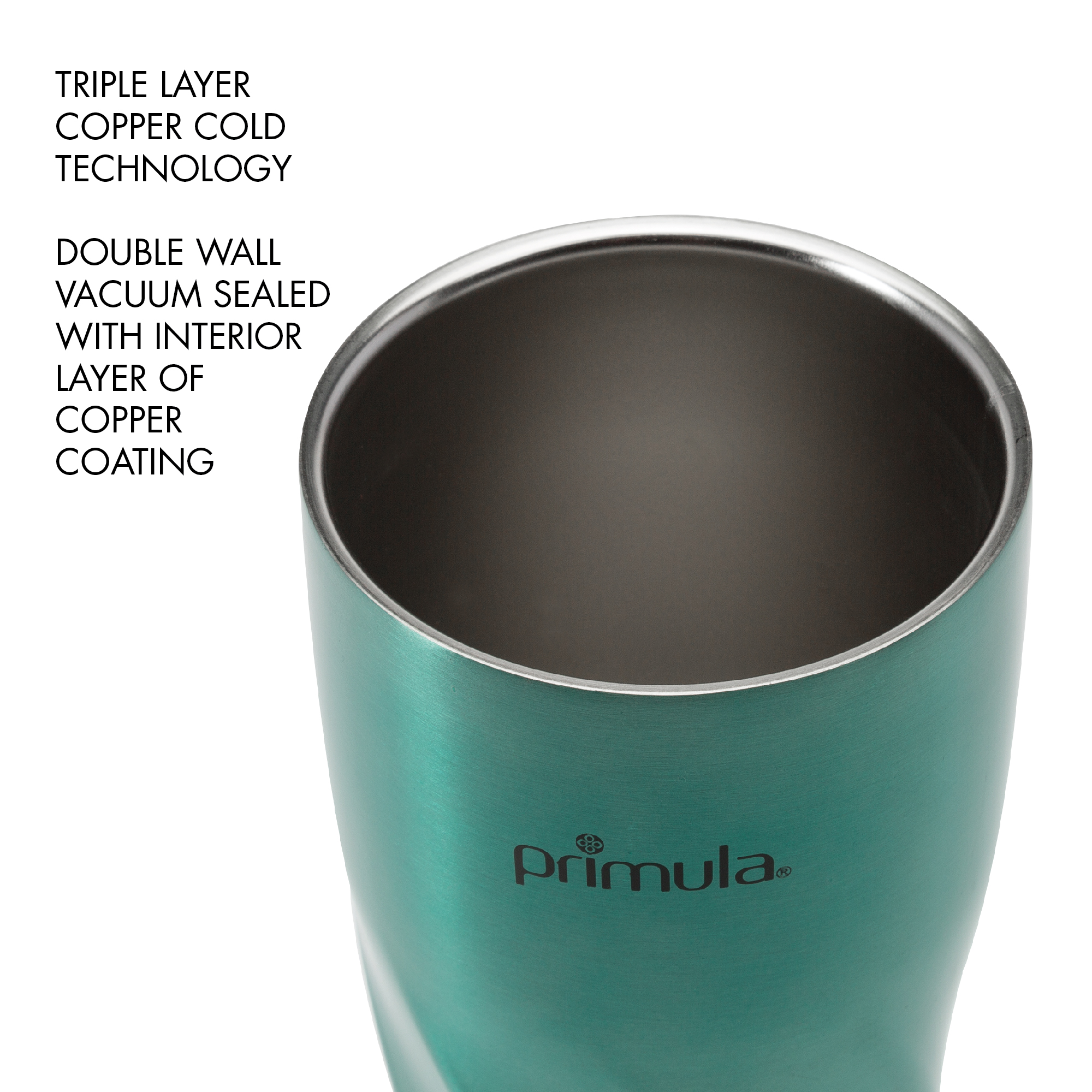  Primula Avalanche Double Walled Vacuum Sealed Stainless Steel  Thermal Insulated Tumbler Stays Cold or Hot All Day Long, Reusable Thermos,  1 Count (Pack of 1), Teal: Home & Kitchen